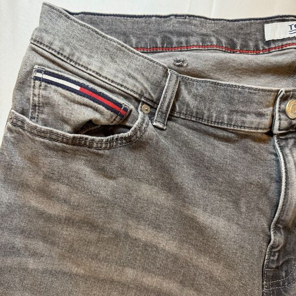 Tommy Jeans Scanton Slim Men’s 42x31 Gray Wash Denim Stretch Jeans Workwear - Picture 16 of 16